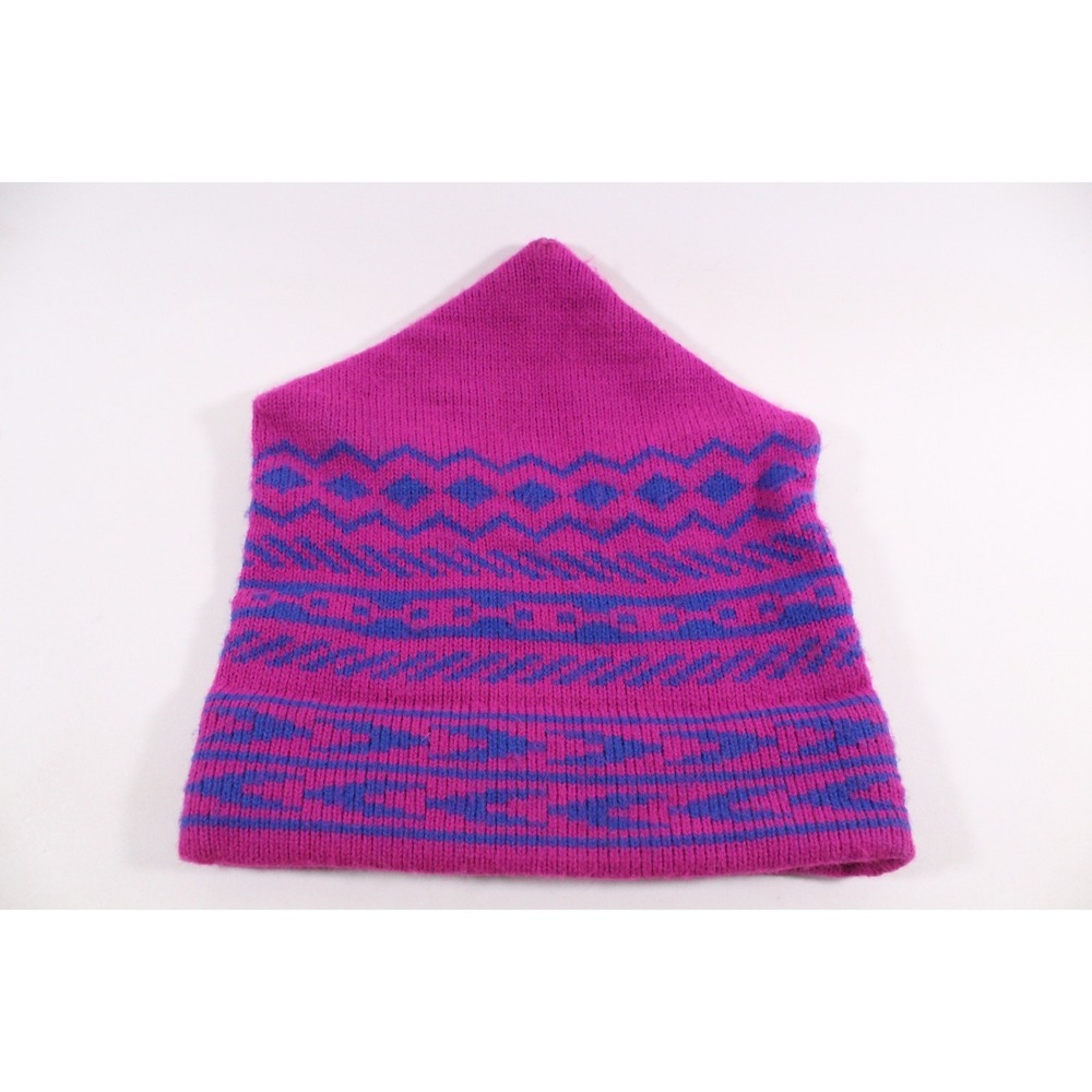 Vintage Maureen of the Mews Ski Snowboard Beanie Hat USA New Hampshire Geometric